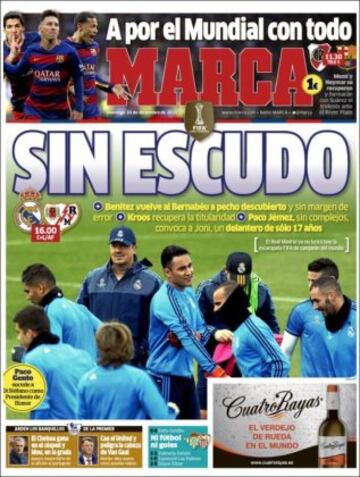 Portadas de la prensa mundial