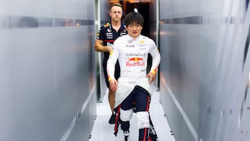 Yuki Tsunoda, piloto de Red Bull, en Bahréin.