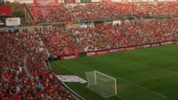 <b>AMBIENTAZO. </b>Se persigue que el Nou Estadi presente este aspecto.