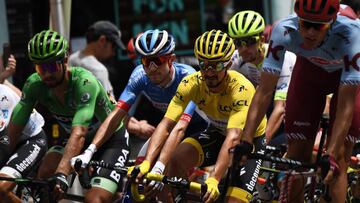 El maillot amarillo junto al maillot verde, Peter Sagan