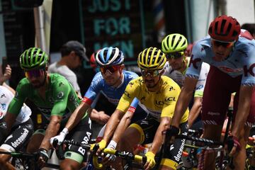 El maillot amarillo junto al maillot verde, Peter Sagan