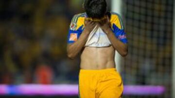 El futbolista de los Tigres en el partido ante el Pachuca.