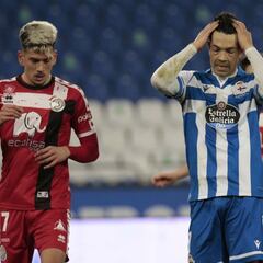 El gol del Depor queda en manos de Miku, Adri Castro y Beauvue