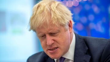 Attention Editors: No new uses are permitted of RC1F3C5DD170 after a post publication review. Prior uses may remain online. Regions Affected: WORLDWIDE Please remove it from your systems, as follows: If this image is intended for a publication that has NOT yet gone to print, please cancel publication of this image. If this image is archived in any of your systems, please permanently delete it. We are sorry for any inconvenience caused. Reuters British Prime Minister Boris Johnson visits Middleton Primary School In Milton Keynes, Britain, October 25, 2019. Paul Grover/Pool via REUTERS