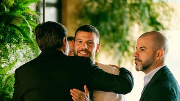 Ruibal, con Haro y Fajardo.