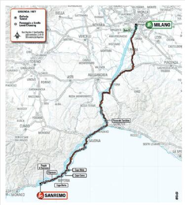 Mil¨¢n-San Remo 2022: perfil, recorrido, participantes y favoritos