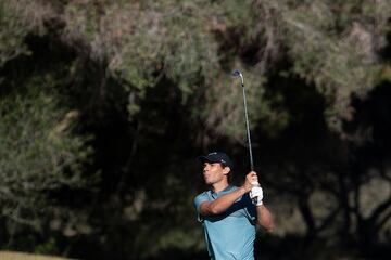 El tenista manacor Rafa Nadal est participando en el Balearic Golf Championship de la localidad mallorquina de Llucmajor.