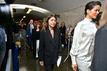 Mimi Haley instantes antes de conocer la condena de 23 años de prisión.