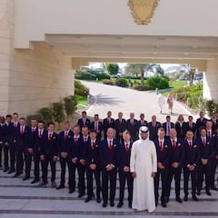 El Bahrain-Merida se presenta a lo grande ante su príncipe