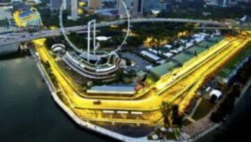 <b>ESCENARIO ÚNICO. </b>El de Singapur es un gran premio muy especial, que ofrece también imágenes tan extraordinarias como ésta.