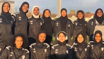 Jugadoras del equipo femenino NUR en Inglaterra. 