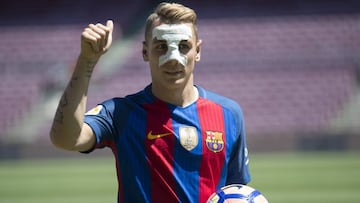 Digne: "As a child I dreamt of playing one day for Barça"