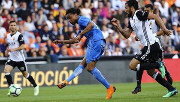 Rémy marca el primer gol del Getafe.