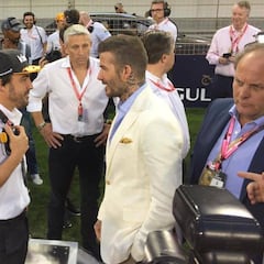 Y Beckham conoció a Alonso