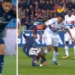 Las faltas más duras que ha sufrido Neymar en el PSG