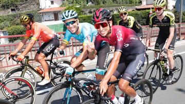 Egan Bernal durante la Clásica de San Sebastián.
