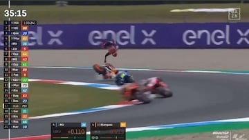 La aparatosa caída de Marc Márquez que asustó a todos