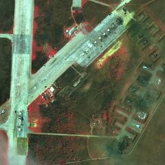 Un satélite revela las imágenes de los aviones rusos destruidos en Crimea