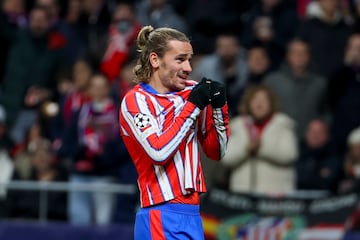 Griezmann celebra un gol con el Atltico de Madrid. 