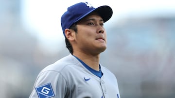 SAN DIEGO, CALIFORNIA - JUNE 09: Shohei Ohtani #17 of the Los Angeles Dodgers looks on during a game against the San Diego Padres at Petco Park on June 09, 2025 in San Diego, California. Sean M. Haffey/Getty Images/AFP (Photo by Sean M. Haffey / GETTY IMAGES NORTH AMERICA / Getty Images via AFP)