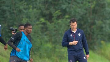 Juanjo Camacho, en un entrenamiento.