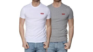 Pack de dos camisetas de Levi's de algodón slim fit para hombre