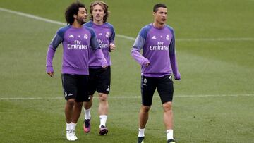 Cristiano y Varane, con el grupo; Morata y Kroos ya tocan balón