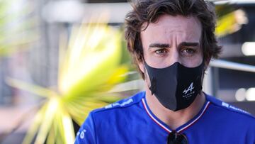 Fernando Alonso en M&oacute;naco.