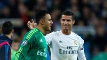Cristiano Ronaldo y Keylor Navas.