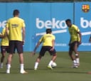 El Barcelona de Setién se prepara para visitar al Celta de Murillo