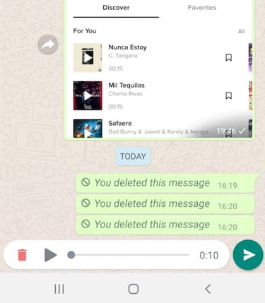 Trucos WhatsApp: grabar y escuchar un audio antes de enviarlo