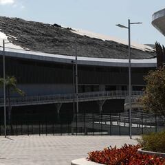 Se incendia el techo del velódromo olímpico de Rio