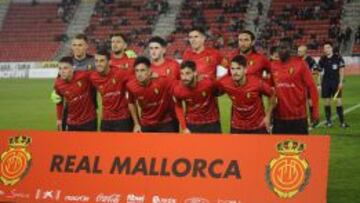 El once del Mallorca contra el Girona. 