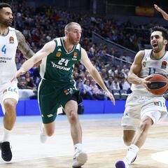 1x1 del Madrid: Causeur y Tavares, en la orquesta de Facundo Campazzo