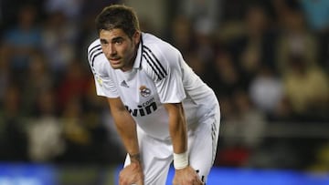 Javi García, durante su etapa en el Real Madrid.