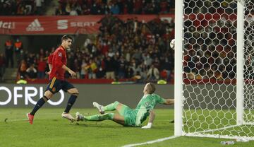 1-0. Álvaro Morata marca el primer gol.