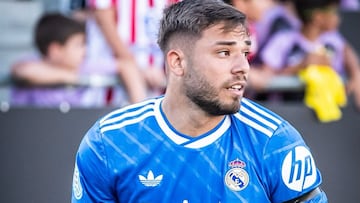 Álvaro Leiva, con el Castilla.