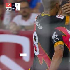 Desesperó tanto a Mendilibar que mandó al banquillo a Fernando en el 35′: golazo excelso del Rayo