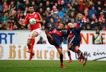 James llegó a cuatro goles con le Bayern en la Bundesliga