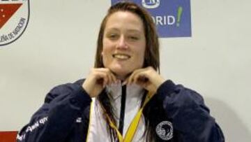 <b>EN MADRID. </b>Las estrellas de la natación española, en la capital.