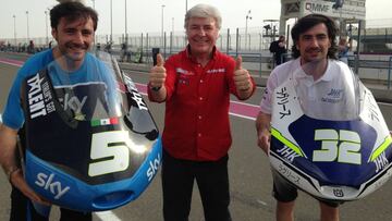 Pablo Nieto, Ángel Nieto y Gelete Nieto.
