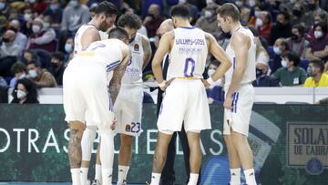 02/12/21 PARTIDO BALONCESTO BASKET
EUROLIGA EUROLEAGUE REGULAR SEASON ROUND 13
REAL MADRID BASKET - MACCABI PLAYTIKA TEL AVIV
TIEMPO MUERTO
PABLO LASO ENTRENADOR RUDY FERNANDEZ SERGIO LLULL VINCENT POIRIER FABIEN CAUSEUR NIGEL WILLIAMS GOSS