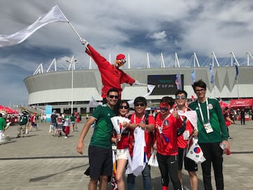 El color previo al México vs Corea del Sur