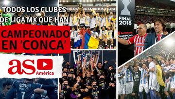 Todos los clubes mexicanos campeones de la Concachampions
