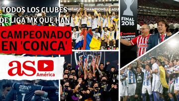 Todos los clubes mexicanos campeones de la Concachampions