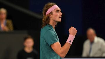 Stefanos Tsitsipas celebra su triunfo en Marsella.