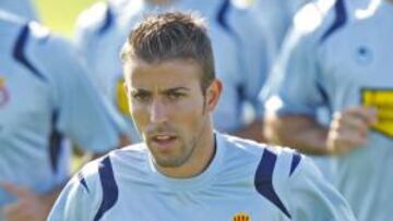 Luis García durante un entrenamiento