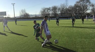 Estreno con victoria del nuevo césped de Los Anexos a Zorrilla