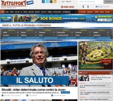 Portadas de la prensa extranjera