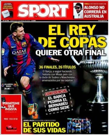 Portadas de la prensa deportiva